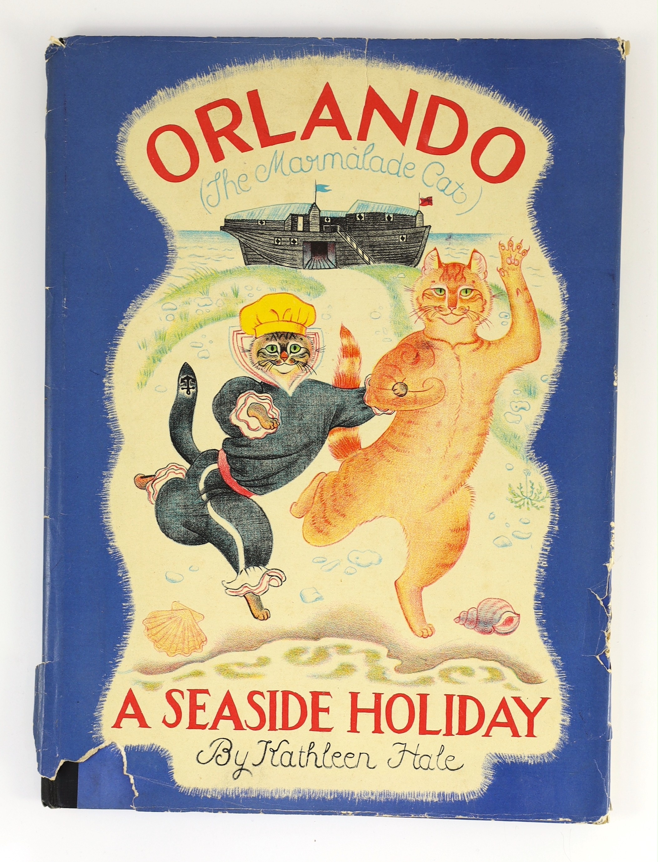 Hale, Kathleen - Orlando (the Marmalade Cat). Becomes a Doctor. First edition, coloured pictorial title and coloured illus. throughout. publisher's coloured pictorial wrappers, folio.